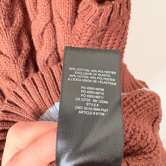 Aritzia Sunday Best Winston Knit Sweater Vest V Neck Brown Size Small - Picture 6 of 6